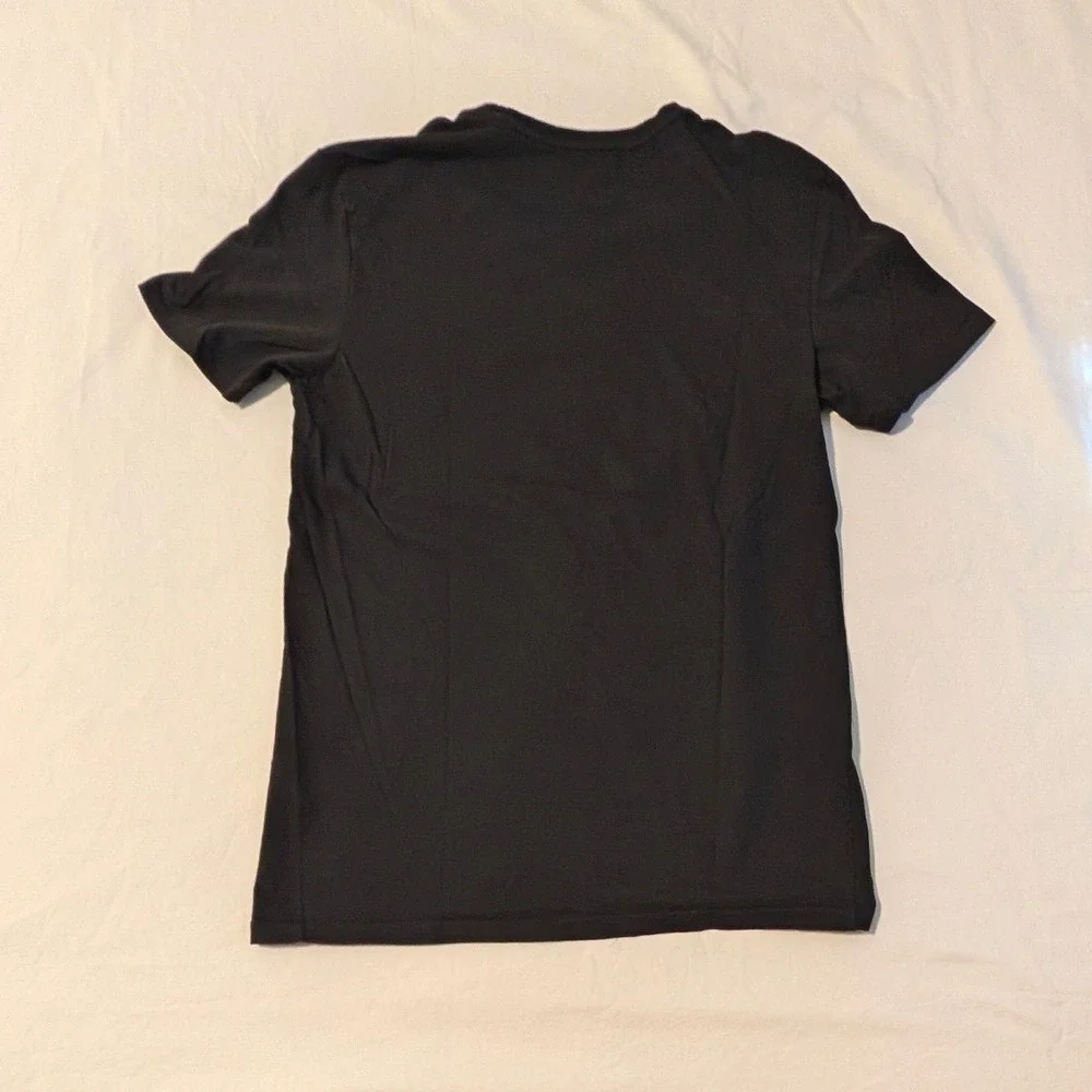 Lacoste Mens Crew Neck T-Shirt Black Size Large TH3321 Crocodile Logo
